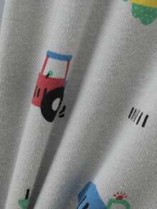 5pcs/1pc Random Boys Cartoon Underwear Set, Cute Printed Medium-Thick Long Sleeve Long Pants Loungewear Set, Printed Autumn Shirt And Pants - Multicolor - View 4