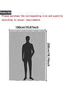 3D Crystal Transparent Plastic Shower Curtain 180*180cm Thin Lightweight Ice Cube Pattern Bathroom Shower Inner Liner With Plastic Grommet Holes - Grey - View 11