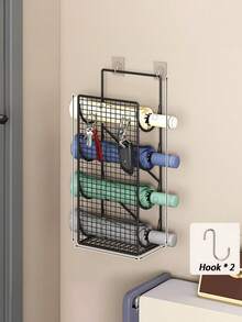 Multi Layer Storage Rack, No Drilling For Hanging, Insulated Hair Dryer Straight Clamp, Suitable For Dressing Table Use, Home Decoration,Spring,Summer,Autumn,Winter,And Winter Bathroom Accessories Bathroom Storage Organiser Room Decor Storage Bedroom - Multicolor - View 13