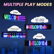 Rolling Giant Bright LED Advertising Sign, Flexible USB 5V LED Shop Sign, Bluetooth App Control, Customizable Text/Pattern/Animation, Programmable Display Screen, Suitable For Stores, Cars, Bars, Hotels - LED Sign - View 13