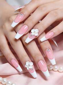 coscelia Acrylic Powder Nails Kit With Nail Drill 3 Colors Pink Clear White Acrylic Powder And Liquid Acrylic Nail Powder For Beginners DIY Acrylic Nail Extension - Multicolor - View 5
