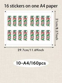 Custom Christmas Name Stickers, Personalized Holiday Letter Decals, Customized Gift Wrap Labels, Customizable Name Stickers For Presents, Christmas Party Decor, Xmas Label Sticke, Holiday Envelope Seals, Holiday Gift Tags 2026,Christmas Gift Stickers - Style B - View 10