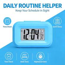 New Electronic Alarm Clock With Night Light And Silent Mode Smart Wake-Up Clock, Loud Multi-Function Alarm Clock (Temperature, Date, Week), Bedroom Office Desk Companion Decorative Alarm Clock, Comes With Random Panda Peripheral Decorative Stickers, Suitable For Desk, Party Gift, Ideal Birthday Gift, Applicable To Multiple Scenes. - A - View 12
