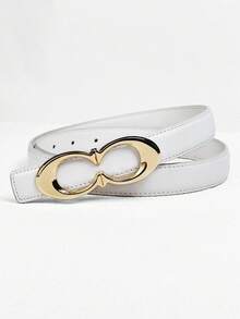 New Designer Letter Buckle Belt - Paired With Exquisite Alloy Buckle, Light Luxury Versatile, Suitable For Daily Commute, Date, Wedding And More Occasions - Multicolor - View 11