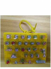 1 buah Gantungan Kunci/Liontin Keycap Keyboard 26 Tombol Motif Domba & Anjing, Penguat Suasana Hati dan Pereda Stres, Suara Jernih, Anti-Stres - MultiWarna - View 14