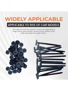 20pcs Cable Ties + 6pcs Wiper Blade Protection Clips, Wiper Blade Protection Bracket, Wiper Blade Arm Protective Sleeve And Wiper Arm Nut Cover, Universal Windshield Wiper Arm Hole Protective Cover For Cars, Trucks And SUVs, Wiper Arm Nut Cover, Car Wiper Arm Hole Protective Pad - Windshield Protector With Blade Debris Removal Design, Suitable For Various Car Models, Car Protector, Universal Cable Ties And Button Zipper Straps - Cable Tie + Dust Cover - View 9