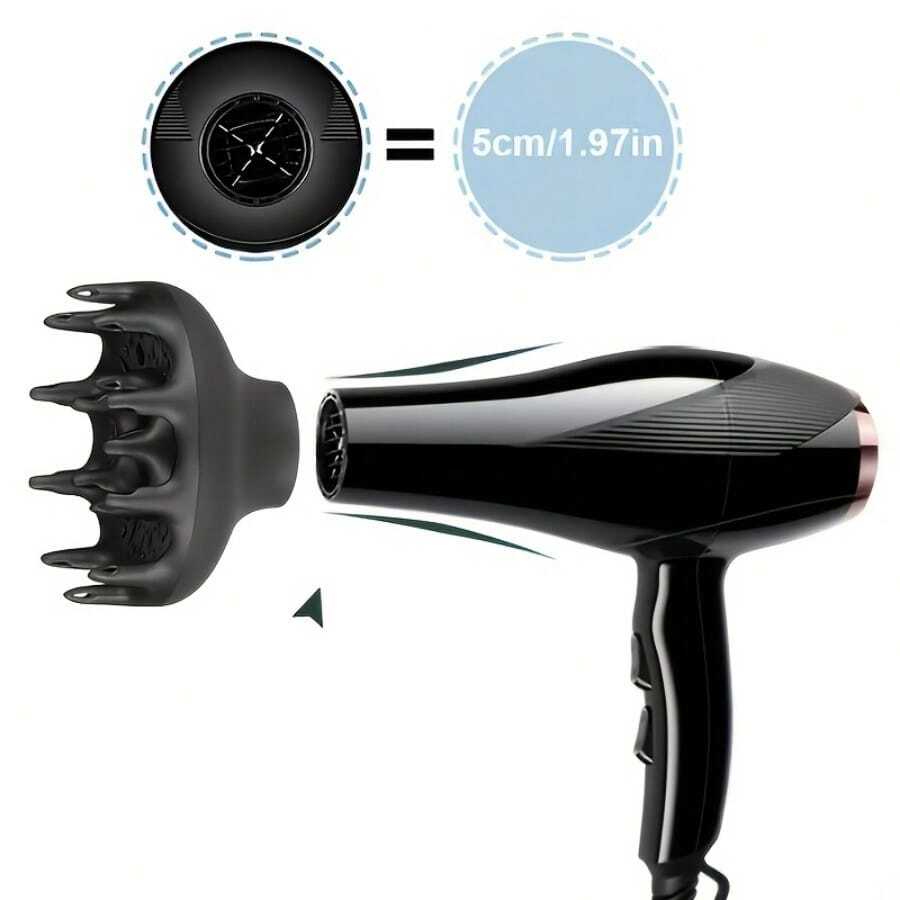 1pc Hair Dryer Diffuser, Suitable For Curly Hair Drying And Styling, Universal Hair Dryer Interface, 4.3-4.6cm Hair Dryer Interface Curly Hair Dryer - Multicolor - View 1