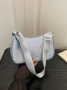 1pc Cute Niche High-End Girl Shoulder Bag, Fashion Forward Popular New Style Bag, Fresh And Dopamine Color Scheme, Casual Yet Fashionable, Suitable For Outings And As A Gift For Friends - Multicolor - View 4