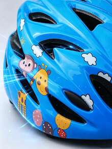 1 Piece Protective Sports Helmet With Adorable Deer Print Pattern, Lightweight & Durable Shell, Custom Adjustable Circumference, Removable Detachable Inner Lining, Gift For Outdoor Cycling, Skateboarding And Roller Skating Sports - Multicolor - View 9