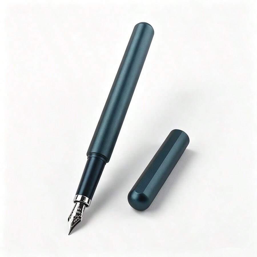 Magnetic Metal Fountain Pen Luxury Geometric Texture Magnet Cap Business Office Signature Writing Pen Gift For Men Women - 556 558 - View 1
