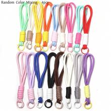 Bộ 4 dây đeo móc khóa handmade đan phối màu colorblock, dây đeo cổ tay chống mất điện thoại tông màu dopamine kèm khóa kim loại, mặt dây treo dây thừng đan handmade, phụ kiện túi cho chìa khóa ô tô và điện thoại - Móc khóa - Xem 17