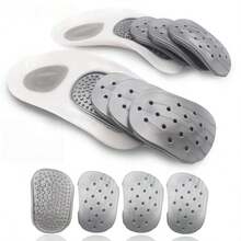 10pcs/Set, Insoles, Half Insoles, Breathable, Comfortable, Solid Color, Casual, Hollow Out, Outdoor, All Seasons - Grey - View 12