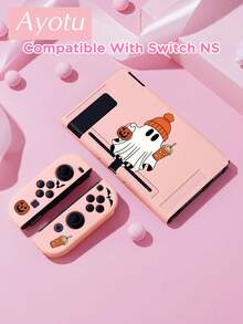 Ayotu Pumpkin & Bat & Ghost Theme Switch Protective Case, Compatible With New Switch 2 (2025)/Switch NS/Switch OLED, Can Be Used On Dock Without Removing Protective Case, Universal Game Controller Protective Cover, Switch Game Accessories, Anti-Drop Anti-Scratch, Halloween Theme & Birthday Gift. - View 22