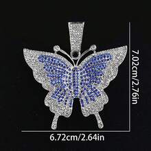 Y2K Zinc Alloy Shiny Animal Butterfly Pendant Necklace, Fashion Jewelry Gift For Women - Butterfly Necklace - View 12