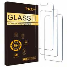 3pcs High Definition Tempered Glass Screen Protector, Compatible With Apple 18, 18 Pro, 18 Pro Max, 17, 17 Pro, 16e, 14 Plus/Apple 13 Pro Max [6.7 Inch Display], 15 Pro Max, 15 Pro, 14 Pro Max, 14 Pro, 12, 11, XS, 16, 16 Pro Max, 9H Hardness, Transparent, Anti-Scratch, Anti-Drop, Waterproof. - Clear - View 33