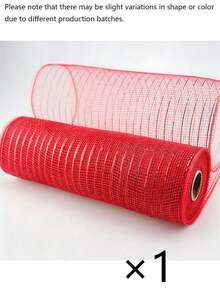 1roll Christmas Tree Mesh Ribbon – Features An Elegant, Sheer Mesh Texture; Suitable For Christmas Parties, Christmas Tree Decorations, Themed Parties, Thanksgiving, New Year's, Holiday Party Favors, Festive Gatherings, And Seasonal Decor. - One Size Fits All - View 8