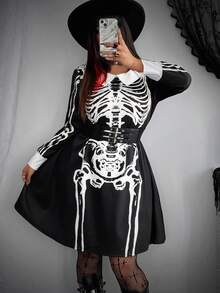 Plus Size Cosplay Clothing - Black - View 1