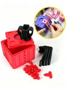 1pc Frustrating Gift Wrap - An Empty 3D Printed Container With Fasteners, A Novelty Joke Gift Box, A Humorous Coin Storage Box, Perfect For Holiday Home Decor, A Funny Gift Box For Birthdays, Reusable Hard Plastic Surprise Jewelry Box - Multicolor - View 10