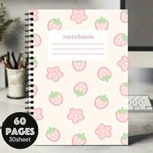 1 Pink Aesthetic Notebook, Perfect For Study Materials, Travel Journal, Office Essentials, Perfect Gift For Friends, Sisters, Or As A Notebook For University And School Courses - A5 - View 6