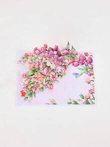 Opjoys 1 buah Kartu Ucapan Pop-Up 3D, Desain Kreatif Bunga Tulip, Kartu Ucapan Selamat Ulang Tahun, Hari Raya, Hari Ibu, dan Ucapan Selamat Universal - 1 buah - View 8