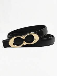 New Designer Letter Buckle Belt - Paired With Exquisite Alloy Buckle, Light Luxury Versatile, Suitable For Daily Commute, Date, Wedding And More Occasions - Multicolor - View 13