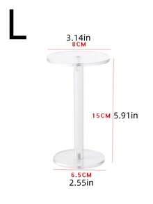 1pc Multi-Functional Transparent Acrylic Display Stand, Multi-Purpose Perfume Storage Rack, Blind Box Figure, Eyeshadow, Cosmetics Desktop Organizer Decorative Shelf - Clear - View 8