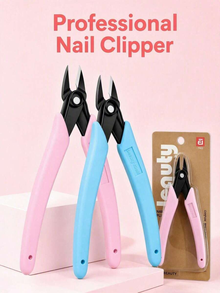 Multi‑Purpose Manicure Nipper Tool, Rhinestone & Gemstone Remover Plier, Metal Wire & Nail Chain Cutter, Comfort‑Grip Nail Art Accessory For Women, Suitable For Personal Nail Care And Professional Nail Salon Application
