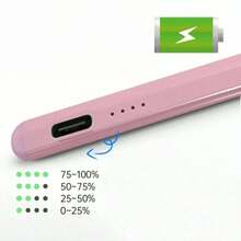 Universal Capacitive Touch Pen, Suitable For Tablets And Smartphones With IOS And Android Systems, Dual Spare Nibs. Can Be Used For Writing, Touch Control, Drawing, Note-Taking. With Status Indicator Light, Magnetic Attachment, Replaceable Nibs, Ultra-Long Standby - Multicolor - View 5