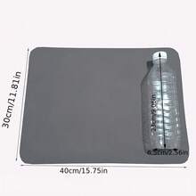 Kitchen Drain Mat, High Absorbency, Non-Slip Kitchen Mat, Suitable For Sink Side, Natural And Hygienic, Essential For Home And Kitchen Decor, Also Part Of Your Cozy Autumn/Winter Style And Christmas Decoration. - Dark Grey - View 7