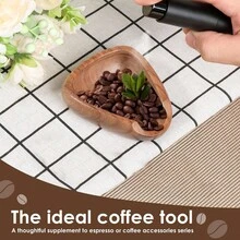 L LEESEPH Coffee Bean Dosing Cup & RDT Spray Bottle & Coffee Spoon Set, Wood Espresso Accessories Kit With Static Reduction Spray, Measuring Tray For Coffee/Tea, PP Coffee Spoon, Barista Tools, Espresso Machine Replacement Parts - Multicolor - View 4
