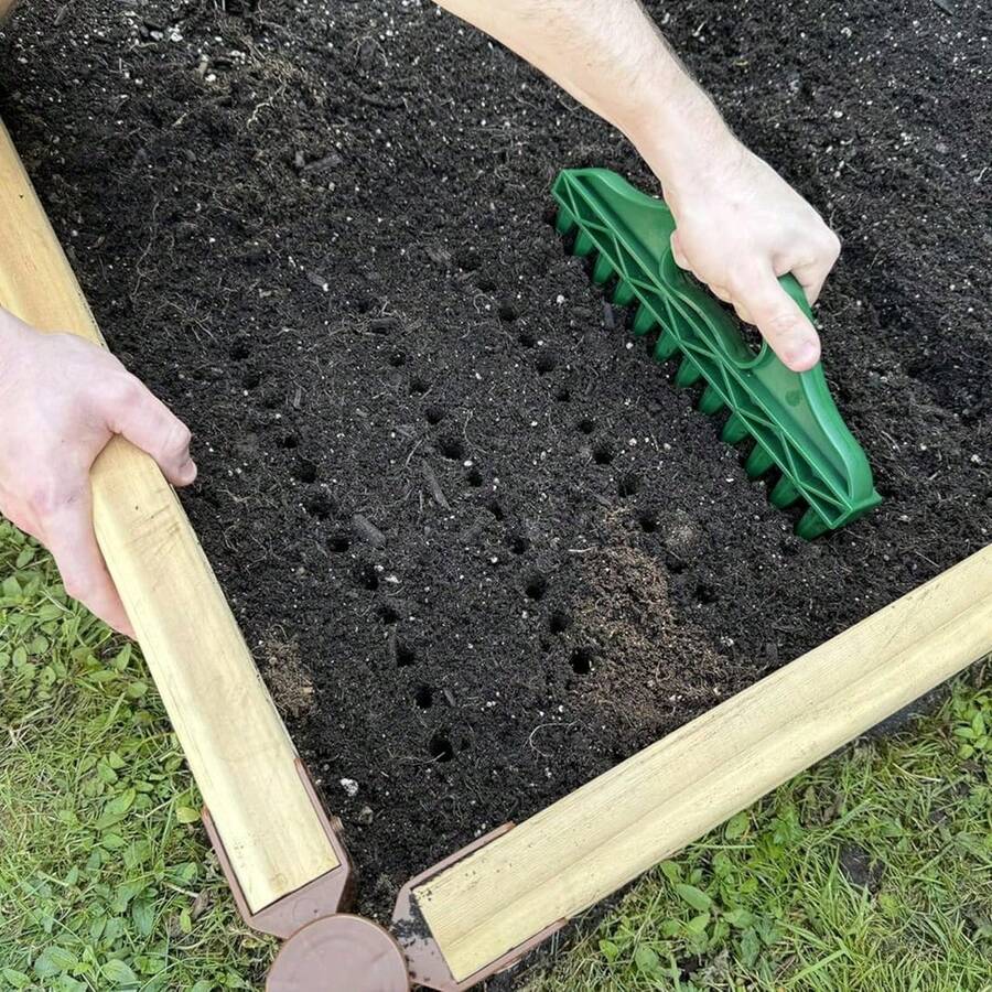 Manual Soil Digging & Planting Tool, Hole Puncher Gardening Tool, Fast Soil Drilling Seed Spacing Tool For Vegetable Planting And Cutting - Upgraded Version - View 1