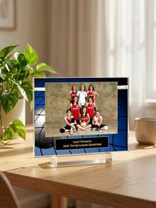 1pc Custom Photo And Text Sports Sponsor Plaque, Gift, Team Awards,Competition Championship Prize Keepsake Gift - Multicolor - View 13