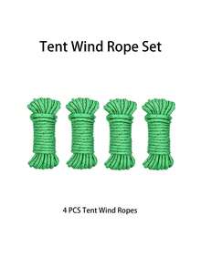 2PCS/4PCS 4MM*4M High Strength Tent Windproof Rope, Outdoor Camping Tent Rain Cover Strong Tension Fixing Rope - Multicolor - View 18