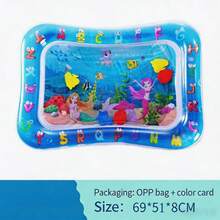 1pc Kids Inflatable Water-Filled PVC Ocean Fish Crawling Water Mat Toy - Multicolor - View 9