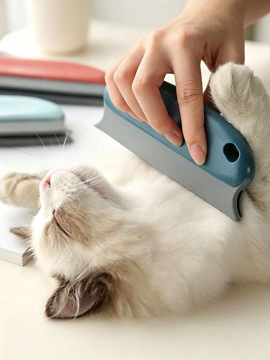2pcs/Set Pet Hair Remover Brush, Scratch-Resistant Rubber Bristles, Suitable For Cats And Dogs, Powerful Pet Hair Brush, Efficient Cleaning Tool For Furniture, Carpets And Car Seats, Easy To Clean Home Grooming Tool, Pet Hair Remover - Multicolor - View 1