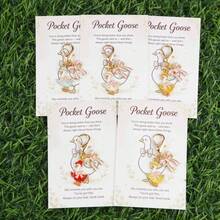 5/10pcs Cute Bow Goose Keychain Set With Pink Bow Pendant, Includes Pocket Greeting Card, Suitable As Party Gift, Birthday Gift, Thanksgiving, Halloween, Christmas Gift For Family And Friends - Multicolor - View 12