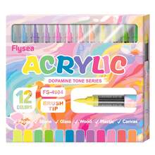 12/96 Colors Acrylic Marker Set, Quick-Drying And Fade-Resistant, Suitable For Painting, Illustration, Craft, Coloring Books, DIY Projects, Suitable For Students And Adults, Also Great Gift For Easter, Thanksgiving, Halloween And Christmas - Sets - View 18