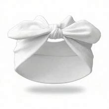 1 Pc Women's Wide Rabbit Ear Headband Set,Soft Elastic Knotted Bow Hairband,Solid Color Headscarf Hairband,Versatile Fashion Women's Hair Accessories - Multicolor - View 5