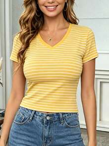 Women T-Shirts - Yellow - View 2