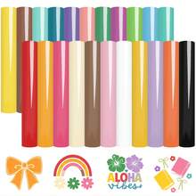 22pcs Permanent Vinyl Sheets In Assorted Colors, Permanent Vinyl Bundle 12 X 10 Inches, Great For DIY Craft Projects, Easy To Cut, And Transfer, For Home Decor, Coffee Mugs, Signs, Letters, Banners, Window Graphics - Mix - View 11