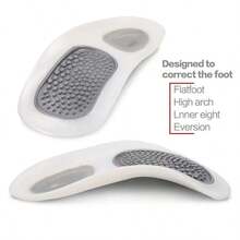 10pcs/Set, Insoles, Half Insoles, Breathable, Comfortable, Solid Color, Casual, Hollow Out, Outdoor, All Seasons - Grey - View 6