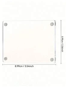 Acrylic Magnetic Refrigerator Photo Frame, Transparent Double-Sided Fridge Magnet Photo Frame, Display Frame - Multicolor - View 2