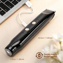 2-In-1 Dual-Head Women's Electric Shaver, USB Rechargeable, Waterproof, Portable Body Hair Trimmer For Bikini Area, Underarms And Legs - Black - View 3