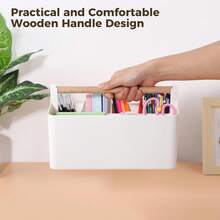 1pc Minimalist Handheld Baby Supplies Storage Box Desktop Portable Multi-Purpose Organizer - Multicolor - View 9