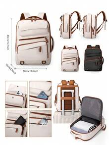 Myco Unisex Business Travel Backpack, Expandable Laptop Backpack, Black 15.6 Inch Laptop Backpack, Suitable For College/Work - Multicolor - View 7