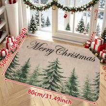 1/2/3pcs Christmas Theme Kitchen Rugs, Flannel Kitchen Rugs, Comfortable Soft Absorbent Non-Slip Machine Washable With Non-Slip Backing, Suitable For Doorway, Living Room, Patio, Bedroom, Kitchen, Dining Room, Laundry Room, Bathroom, Entryway, Multi-Functional Home Floor Mat, Holiday Christmas Decor - Multicolor - View 12