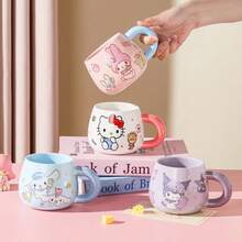 Sanrio Authentic Ceramic Mug Cute Cartoon Girl Style Coffee Cup Home Use Water Cup New Arrival - Multicolor - View 10