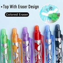 6pcs/0.5mm Erasable Washable Pen Set, High Quality And Affordable School Office Stationery Writing Supplies - Sets - View 9