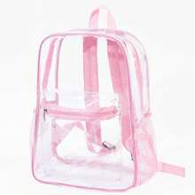 Portable Transparent PVC Backpack, With Adjustable Shoulder Straps, Multi-Functional Large Capacity, Casual Travel Storage Bag, Suitable For All Lifestyles - Multicolor - View 18