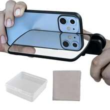 New Phone Camera Mirror Reflection Clip Phone Back Photo Clamp Attachment Tools Selfie Reflection Mirror Kit For Recording - As Shown - View 3